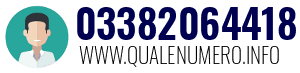 Numero di telefono 03382064418 03382064418