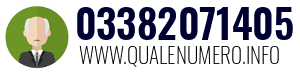 Numero di telefono 03382071405 03382071405