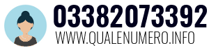 Numero di telefono 03382073392 03382073392