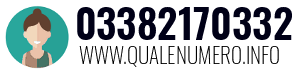 Numero di telefono 03382170332 03382170332