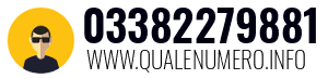 Numero di telefono 03382279881 03382279881