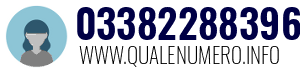 Numero di telefono 03382288396 03382288396