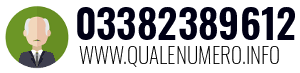 Numero di telefono 03382389612 03382389612