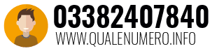 Numero di telefono 03382407840 03382407840