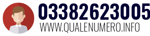 Numero di telefono 03382623005 03382623005