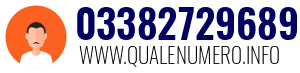 Numero di telefono 03382729689 03382729689
