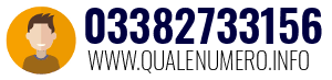 Numero di telefono 03382733156 03382733156