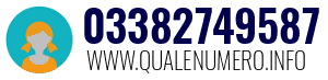Numero di telefono 03382749587 03382749587