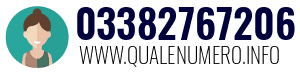 Numero di telefono 03382767206 03382767206