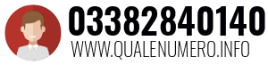 Numero di telefono 03382840140 03382840140