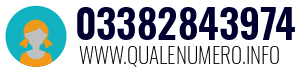 Numero di telefono 03382843974 03382843974