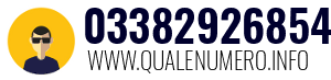 Numero di telefono 03382926854 03382926854