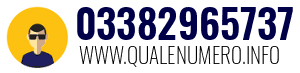 Numero di telefono 03382965737 03382965737