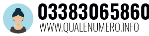 Numero di telefono 03383065860 03383065860