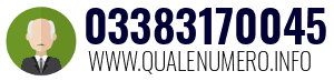 Numero di telefono 03383170045 03383170045