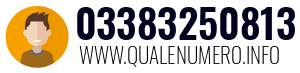 Numero di telefono 03383250813 03383250813
