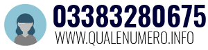 Numero di telefono 03383280675 03383280675