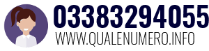 Numero di telefono 03383294055 03383294055