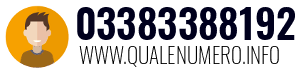 Numero di telefono 03383388192 03383388192