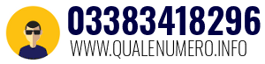 Numero di telefono 03383418296 03383418296