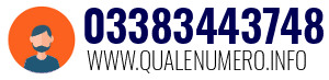 Numero di telefono 03383443748 03383443748