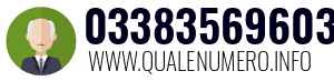 Numero di telefono 03383569603 03383569603