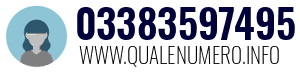 Numero di telefono 03383597495 03383597495