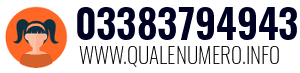 Numero di telefono 03383794943 03383794943