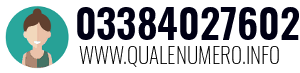Numero di telefono 03384027602 03384027602