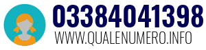 Numero di telefono 03384041398 03384041398