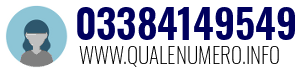 Numero di telefono 03384149549 03384149549