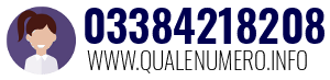 Numero di telefono 03384218208 03384218208