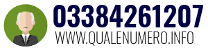 Numero di telefono 03384261207 03384261207