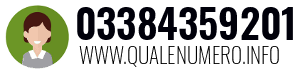 Numero di telefono 03384359201 03384359201