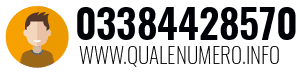Numero di telefono 03384428570 03384428570