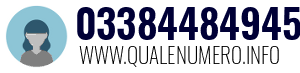 Numero di telefono 03384484945 03384484945