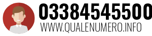 Numero di telefono 03384545500 03384545500
