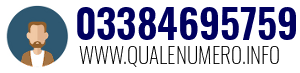 Numero di telefono 03384695759 03384695759