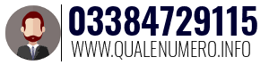 Numero di telefono 03384729115 03384729115