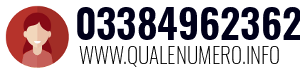Numero di telefono 03384962362 03384962362