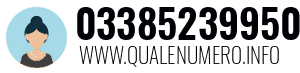 Numero di telefono 03385239950 03385239950
