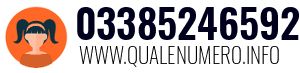 Numero di telefono 03385246592 03385246592