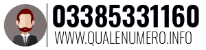 Numero di telefono 03385331160 03385331160