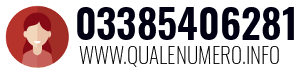 Numero di telefono 03385406281 03385406281