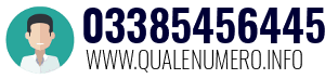 Numero di telefono 03385456445 03385456445