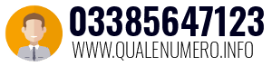 Numero di telefono 03385647123 03385647123
