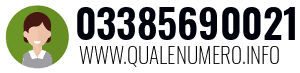 Numero di telefono 03385690021 03385690021