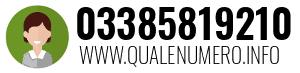 Numero di telefono 03385819210 03385819210