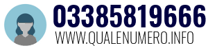 Numero di telefono 03385819666 03385819666