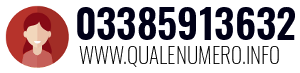 Numero di telefono 03385913632 03385913632